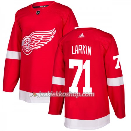 Miehille NHL Detroit Red Wings Pelipaita Dylan Larkin 71 Adidas 2017-2018 Punainen Authentic